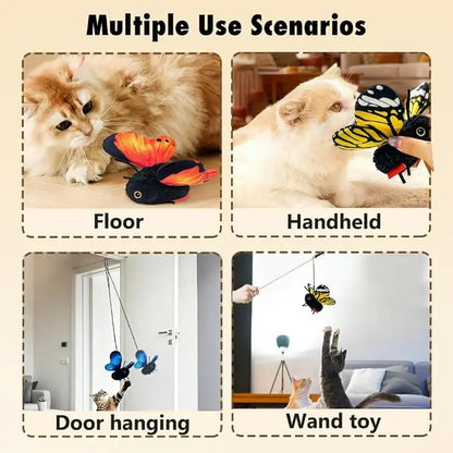 Electric Cat Toy - Interactive Fun USB Rechargeable | Fun Indoor Engaging Kitten Game | for Small Medium Large Kitten Yards Porches Gardens Lawn Indoor
