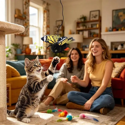 Electric Cat Toy - Interactive Fun USB Rechargeable | Fun Indoor Engaging Kitten Game | for Small Medium Large Kitten Yards Porches Gardens Lawn Indoor