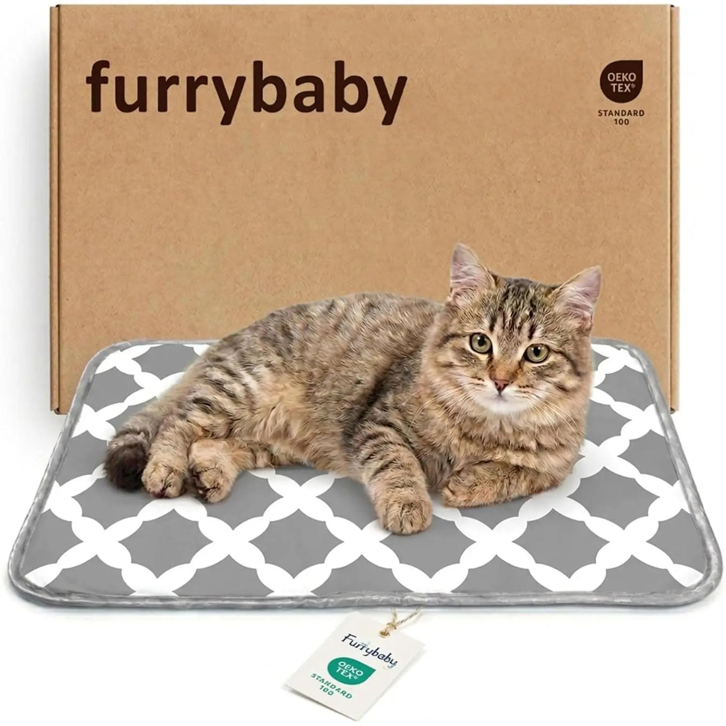 Pet Cooling Mat for Dogs and Cats, Soft and Breathable Self-Cooling Pad, 23" x 18" Washable Non-Slip Crate Mat for Indoor and Outdoor Use, Leaf Design