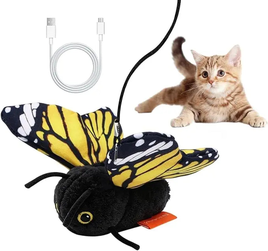 Electric Cat Toy - Interactive Fun USB Rechargeable | Fun Indoor Engaging Kitten Game | for Small Medium Large Kitten Yards Porches Gardens Lawn Indoor